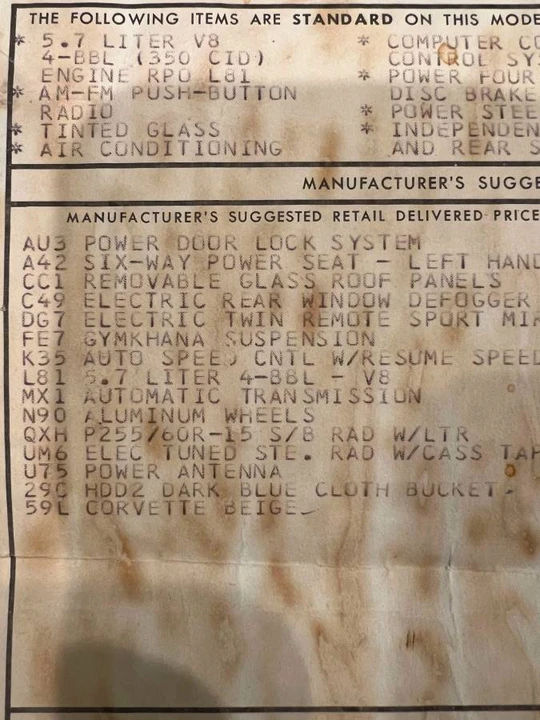 1981 Chevrolet Corvette C3 - Image 17 of 17