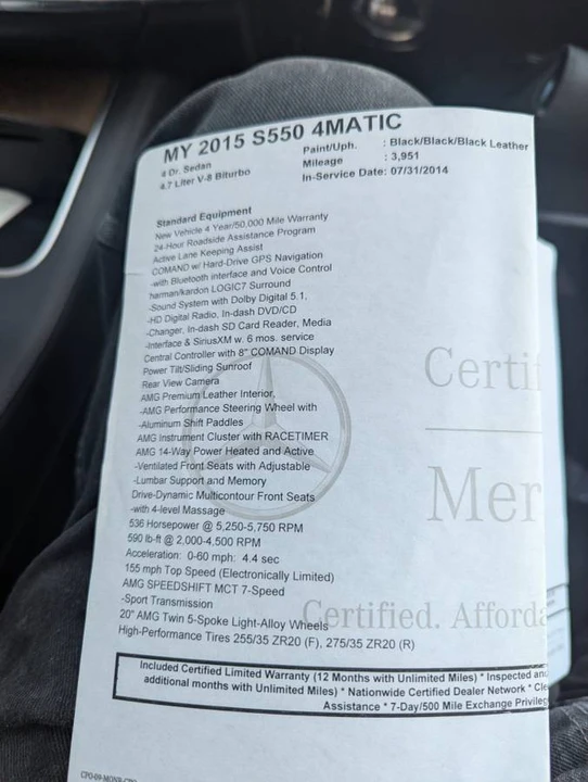 2015 Mercedes-Benz W222 S-Class - Image 6 of 15