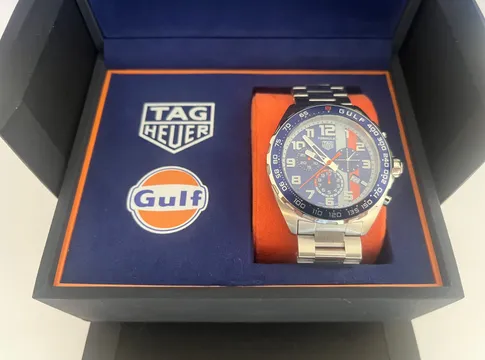 TAG Heuer Gulf Special Edition Watch Ref. CAVZ101 Full Set