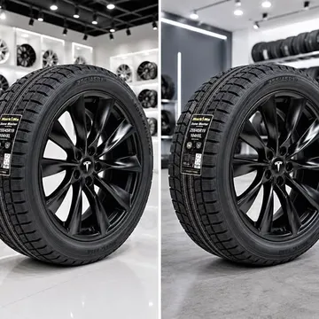Tesla model Y ! Winter kit  Mark Ma Snow Master 255/45R19 Winter Tires w/ Tesla Wheels