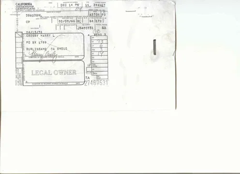 1966 Aston Martin DB6 Vantage - Image 4 of 7