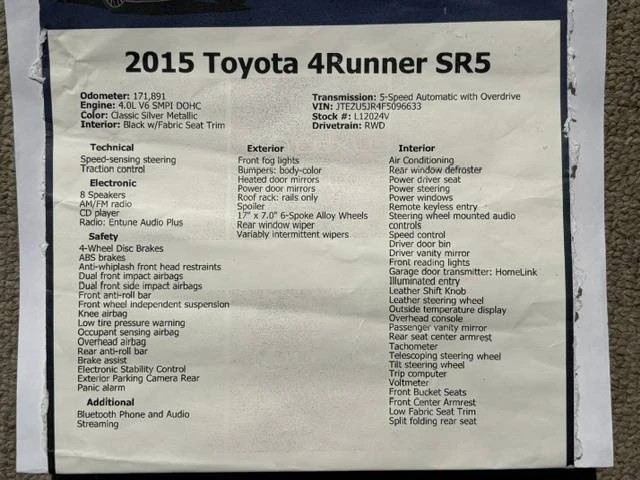 2015 Toyota 4Runner 5th Gen - Image 13 of 14
