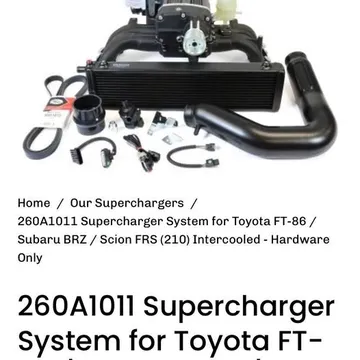 Scion FR-S Supercharger Kit