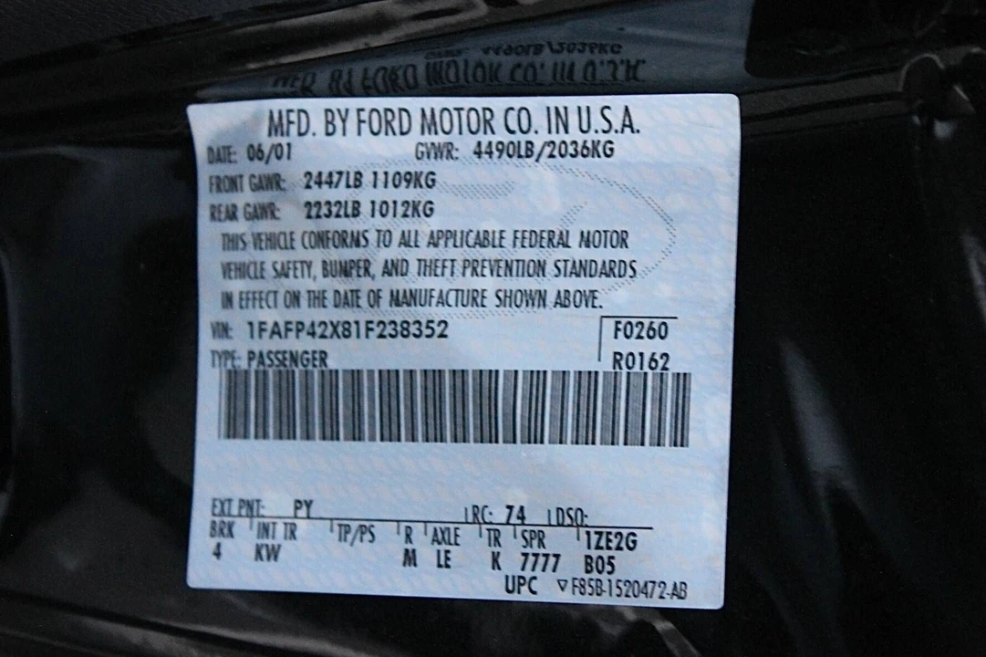 2001 Ford SN95 Mustang - Image 10 of 11
