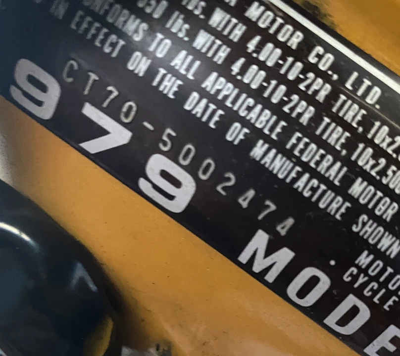 1979 Honda CT70 - Image 9 of 10