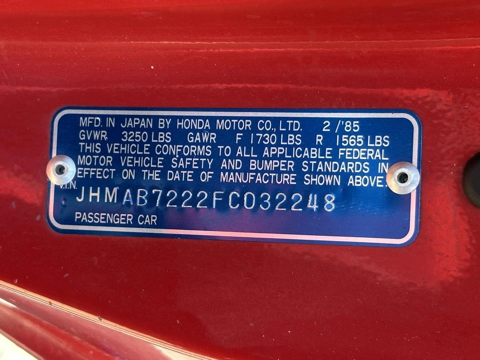 1985 Honda Prelude 2nd Gen - Image 15 of 16