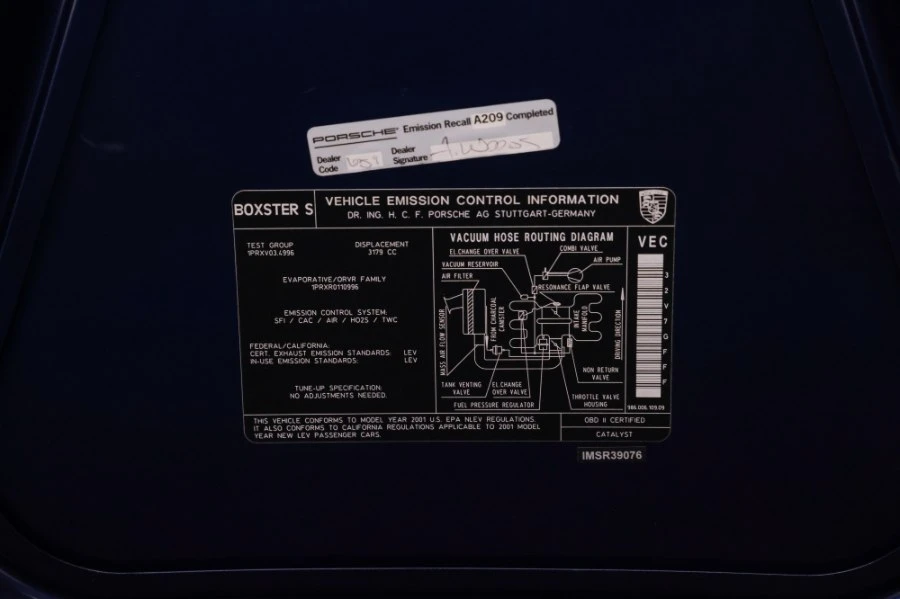 2001 Porsche 986 Boxster S - Image 15 of 31
