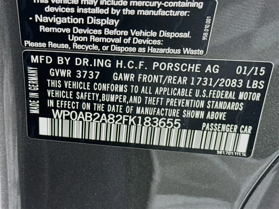 2015 Porsche 981 Cayman S - Image 27 of 27