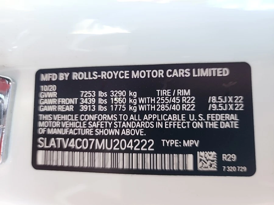 2021 Rolls-Royce Cullinan - Image 20 of 22