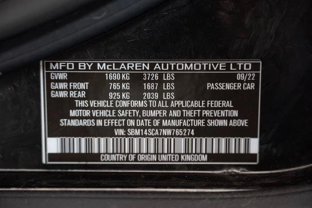 2022 McLaren 765LT - Image 23 of 23