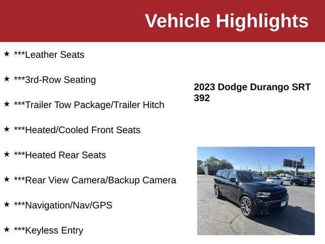2023 Dodge Durango SRT Hellcat 3rd Gen - Image 10 of 24