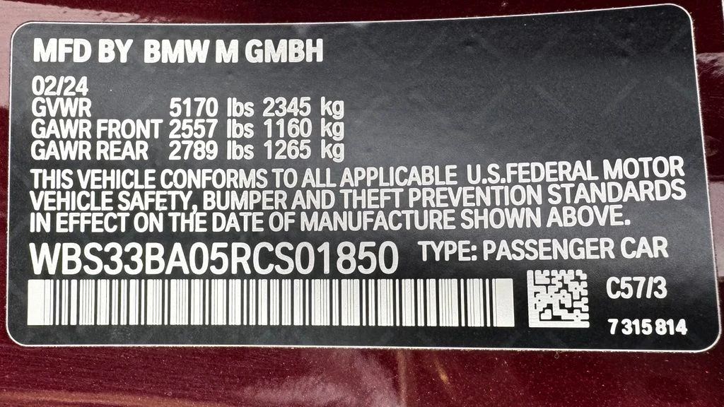 2024 BMW G82/G83 M4 - Image 9 of 24