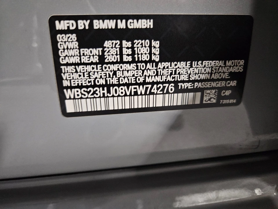 2027 BMW G80 M3 Sedan - Image 25 of 25
