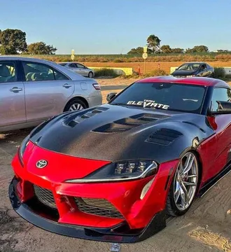 Toyota V1 Vented Hood for Supra MK5 A/90/91 3.0/2.0 Carbon Fiber