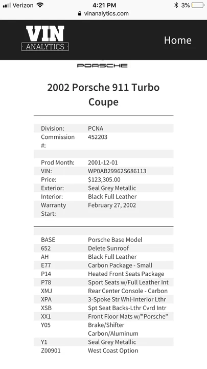 2002 Porsche 996 Turbo - Image 3 of 5