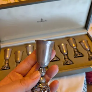 Georg Jensen Vintage Silver Cordial Glasses