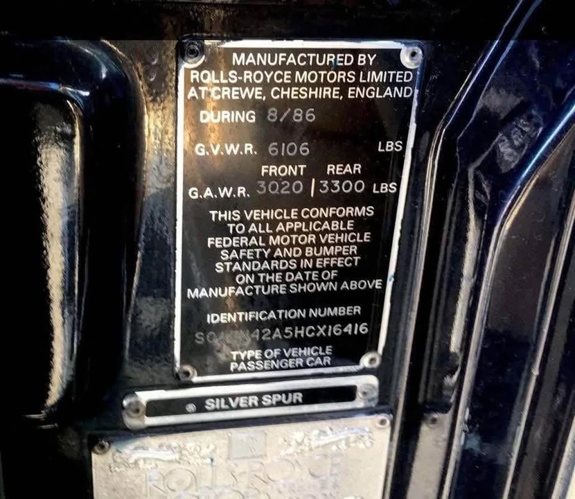 1987 Rolls-Royce Silver Spur & Spirit I - Image 4 of 5