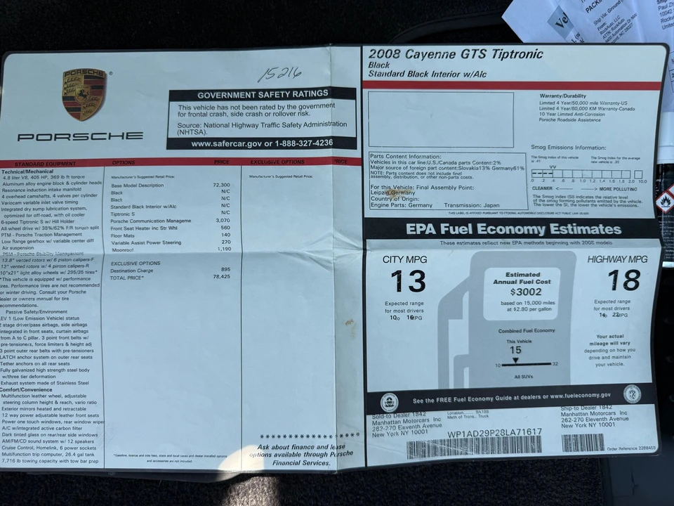 2008 Porsche 955/957 Cayenne GTS - Image 11 of 31