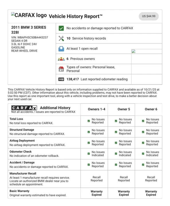 2011 BMW E90 3 Series Sedan - Image 17 of 22