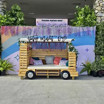 Volkswagen Wooden Pallet Bus Bench