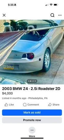 2003 BMW E85 Z4 Roadster - Image 3 of 5