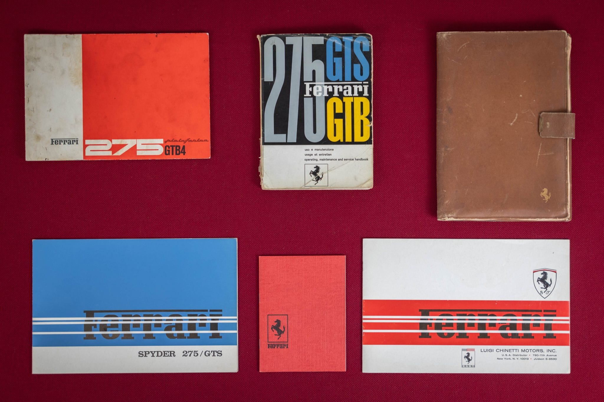 Ferrari 275 Literature & Leather Pouch
