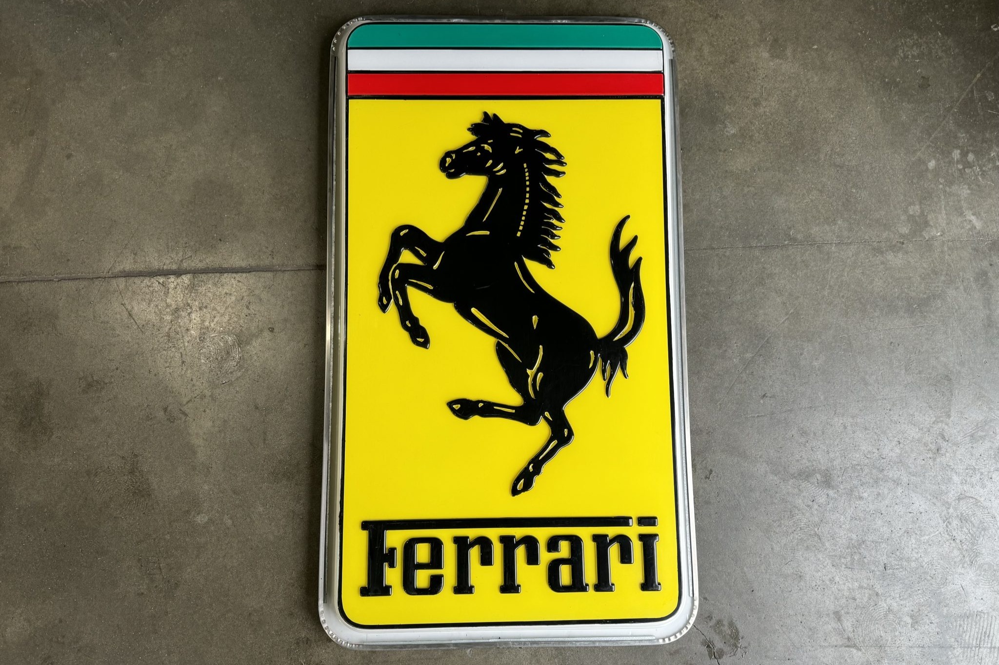Illuminated Ferrari Sign