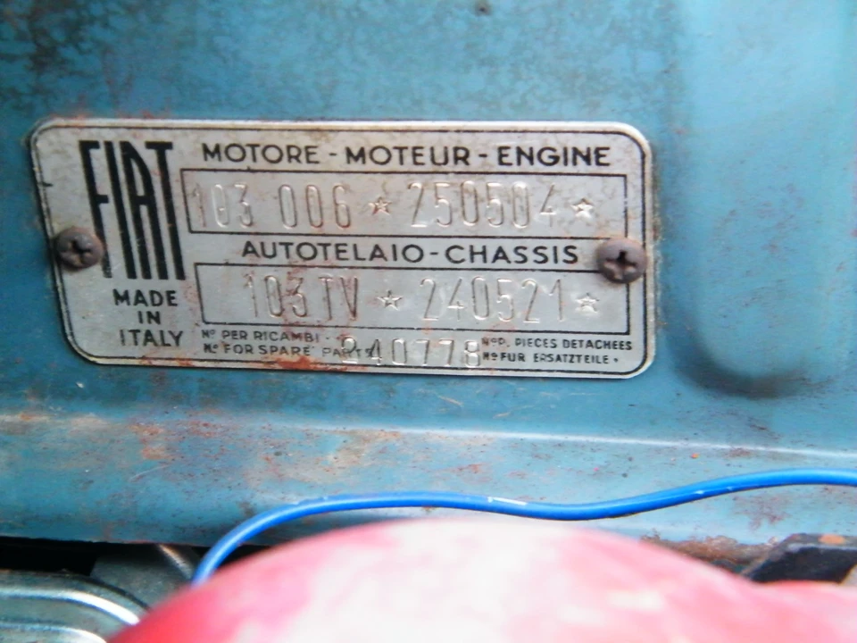 1956 Fiat 1100 - Image 9 of 12